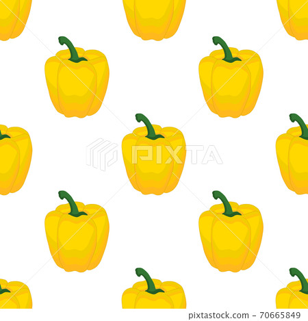 Illustration on theme of bright pattern bell pepper Illustration on theme of bright pattern bell pepper 70665849