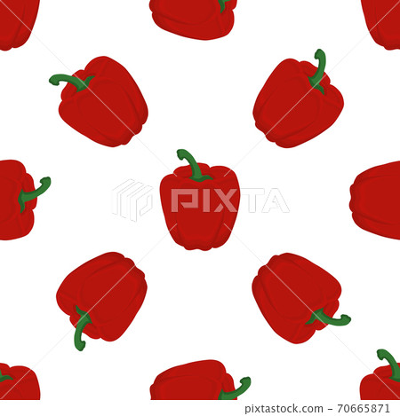 Illustration on theme of bright pattern bell pepper Illustration on theme of bright pattern bell pepper 70665871