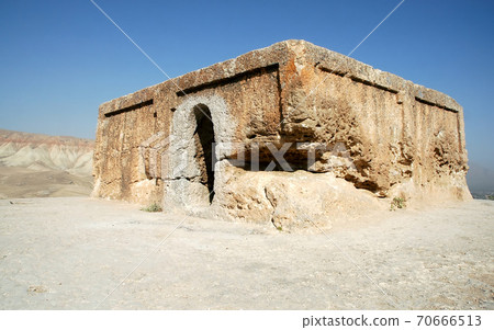 Takht-e Rostam (Takht-e Rustam) is a stupa monastery in northern Afghanistan. This is the stupa and harmika on the hill top. Takht e Rostam is between Mazar i Sharif and Pol e Khomri, Afghanistan. Takht-e Rostam (Takht-e Rustam) is a stupa monastery in northern Afghanistan. This is the stupa and harmika on the hill top. Takht e Rostam is between Mazar i Sharif and Pol e Khomri, Afghanistan. 70666513