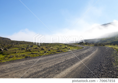 Mjoifjordur rural landscape, east Iceland. Icelandic panorama Mjoifjordur rural landscape, east Iceland. Icelandic panorama 70667858
