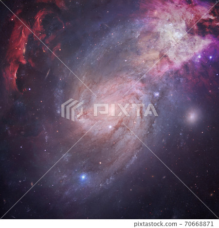 Spiral galaxy. Deep cosmos. Outer space. Elements of this image furnished by NASA Spiral galaxy. Deep cosmos. Outer space. Elements of this image furnished by NASA 70668871