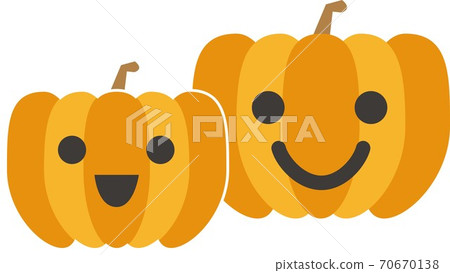 Smiling Halloween pumpkin characters Smiling Halloween pumpkin characters 70670138