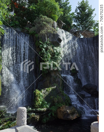 Longshan Temple Waterfall Taiwan Longshan Temple Waterfall Taiwan 70670285