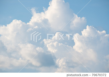 White clouds in rainy season. 70670372
