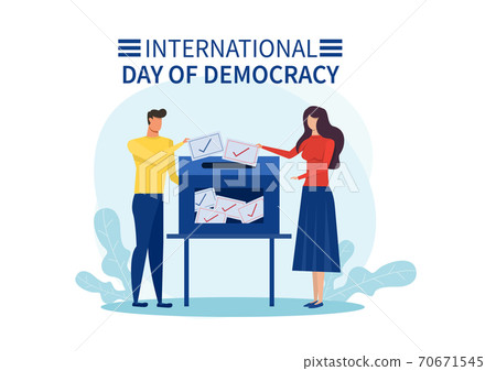 people vote on international day of democracy 70671545
