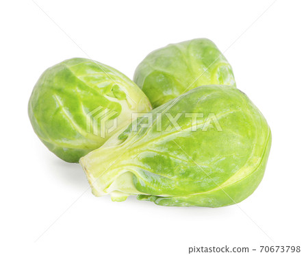 brussel sprouts vegetable an isolated on white background brussel sprouts vegetable an isolated on white background 70673798