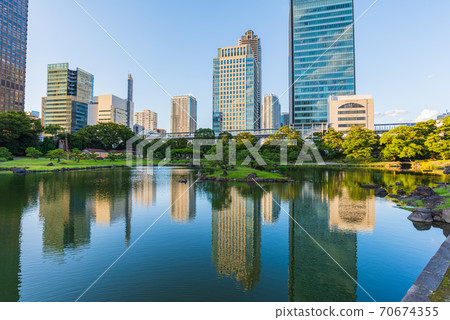 遊覽東京花園，國家風景名勝區，原芝立急花園，港區，東京，海岸，濱松町 70674355