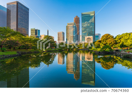 遊覽東京花園，國家風景名勝區，原芝立急花園，港區，東京，海岸，濱松町 70674360