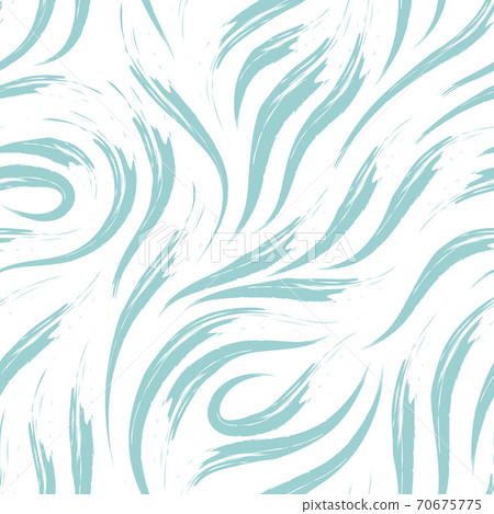 Vector seamless pattern of smooth brush strokes in blue on a white background.texture of waves or flow. Print wallpaper or fabric. Vector seamless pattern of smooth brush strokes in blue on a white background.texture of waves or flow. Print wallpaper or fabric. 70675775