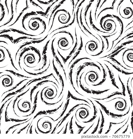 Stock Vector Black Seamless Pattern Abstract Texture Torn Lines White Background Texture Decoration Stock Vector Black Seamless Pattern Abstract Texture Torn Lines White Background Texture Decoration 70675779