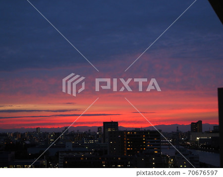 Sunset superb view clouds Sunset superb view clouds 70676597