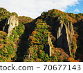 Tachikuekyo of autumn leaves 70677143