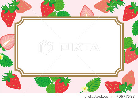 Strawberry frame card 70677588