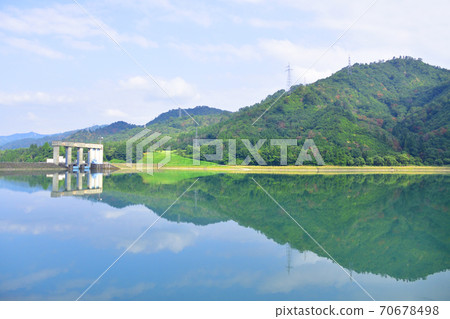 Tadami Dam, Tagokura Dam and surrounding scenery Tadami Dam, Tagokura Dam and surrounding scenery 70678498