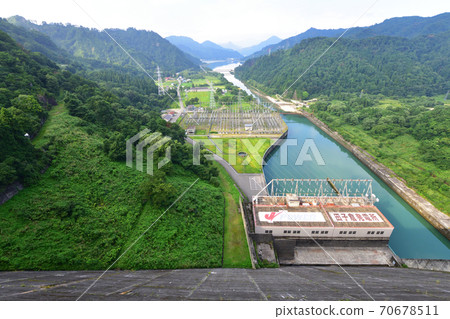 Tadami Dam, Tagokura Dam and surrounding scenery Tadami Dam, Tagokura Dam and surrounding scenery 70678511