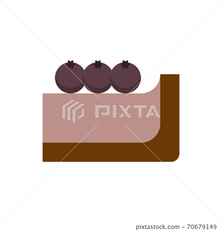 藍莓芝士蛋糕圖標 70679149
