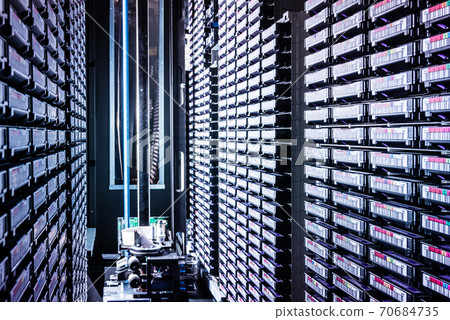 tall stacks of hard drives 70684735