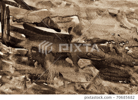 Abstract watercolor on paper texture as background. In Sepia toned. Retro style Abstract watercolor on paper texture as background. In Sepia toned. Retro style 70685682