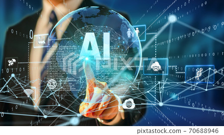 Digital sales IoT digitalization of large cities Background image Digital sales IoT digitalization of large cities Background image 70688946