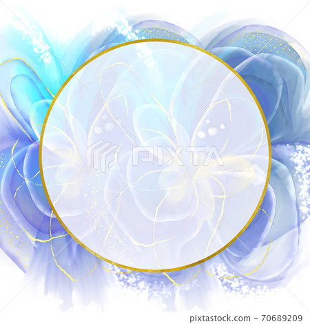 酒精水墨藝術風格材料青金石自由空間類型 70689209