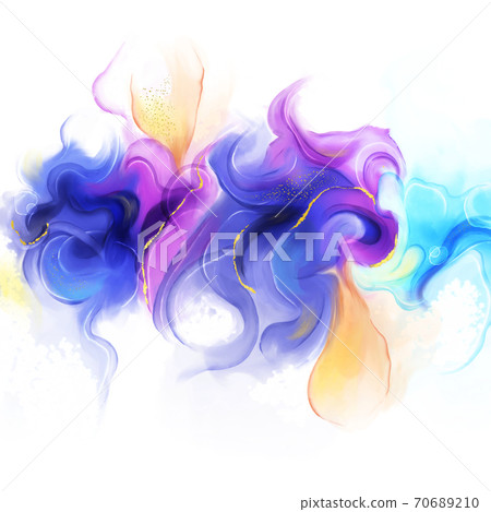 酒水墨藝術風格插圖耀斑 70689210