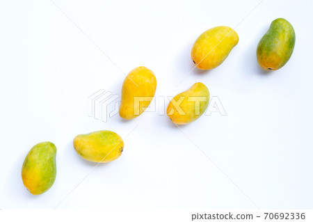 Tropical fruit, Mango on white background. Tropical fruit, Mango on white background. 70692336