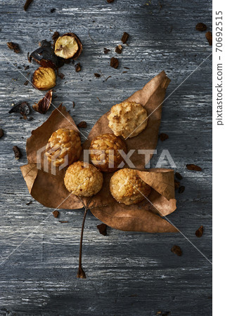 panellets, typical confection of Catalonia, Spain panellets, typical confection of Catalonia, Spain 70692515