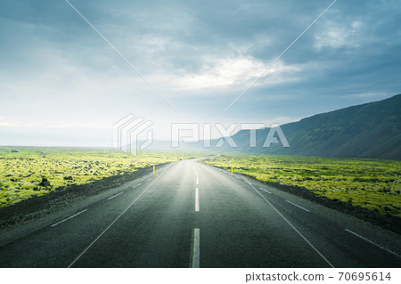 road in summer Iceland road in summer Iceland 70695614