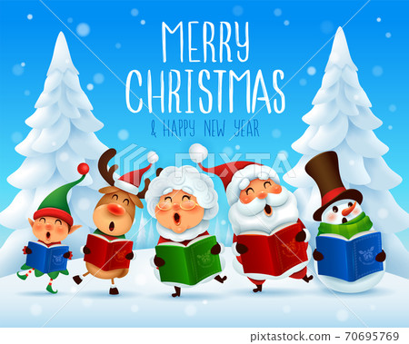 Merry Christmas! Christmas carol. Choir. 70695769