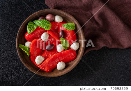 Baked bell peppers 70698869