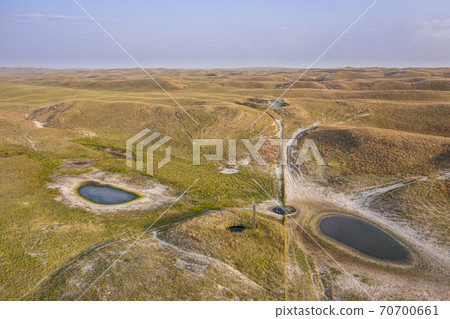 Nebraska Sandhills aerial view 70700661