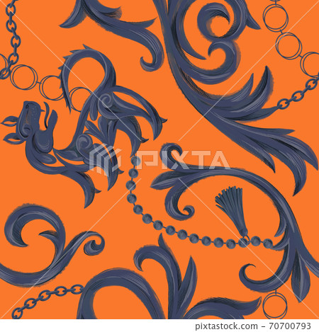 Baroque style seamless pattern Baroque style seamless pattern 70700793