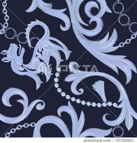 Baroque style seamless pattern Baroque style seamless pattern 70700801