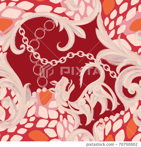 Baroque style seamless pattern Baroque style seamless pattern 70700802