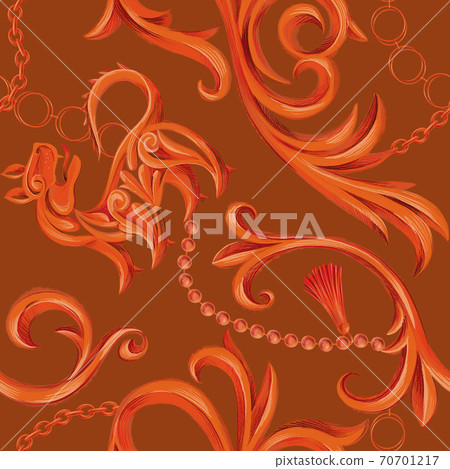 Baroque style background Baroque style background 70701217