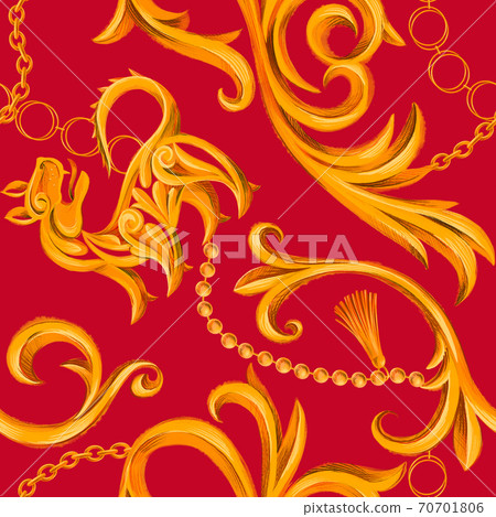Vintage Baroque background. Vintage Baroque background. 70701806