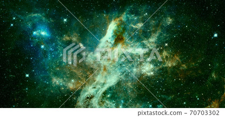 Nebula and stars in cosmos space. Elements of this image furnished by NASA Nebula and stars in cosmos space. Elements of this image furnished by NASA 70703302