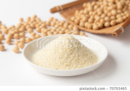 Healthy okara powder and raw soybeans powdered okara powder 70703465