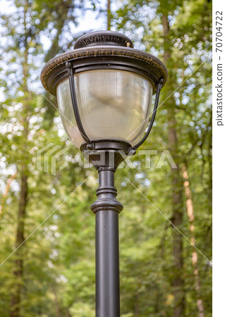 Vintage black iron street lamp Vintage black iron street lamp 70704722