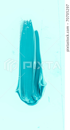 Mint brush stroke or makeup smudge closeup, beauty cosmetics and lipstick texture 70705297