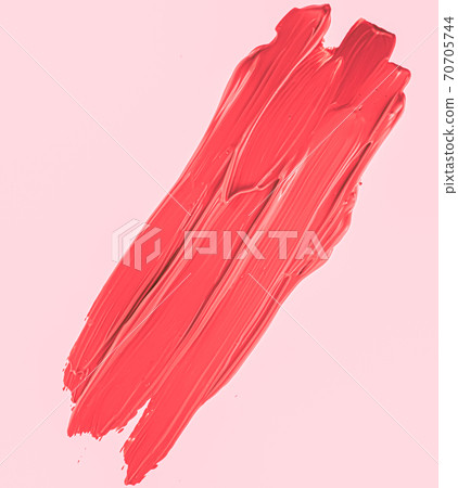 Red brush stroke or makeup smudge closeup, beauty cosmetics and lipstick texture Red brush stroke or makeup smudge closeup, beauty cosmetics and lipstick texture 70705744
