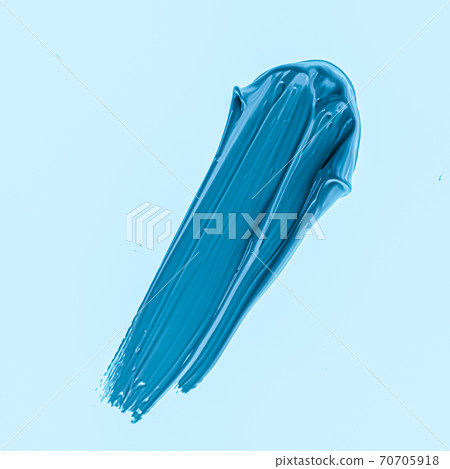 Blue brush stroke or makeup smudge closeup, beauty cosmetics and lipstick texture Blue brush stroke or makeup smudge closeup, beauty cosmetics and lipstick texture 70705918