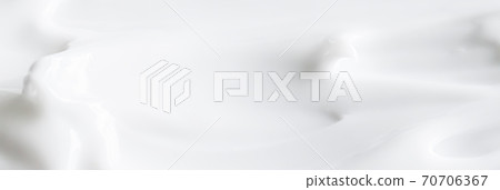 Pure white cream texture as abstract background, food substance or organic cosmetic 70706367