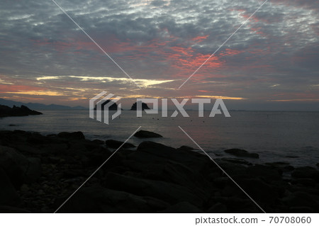 麗水市,Musulmok海灘,兄弟島,日出 麗水市,Musulmok海灘,兄弟島,日出 70708060