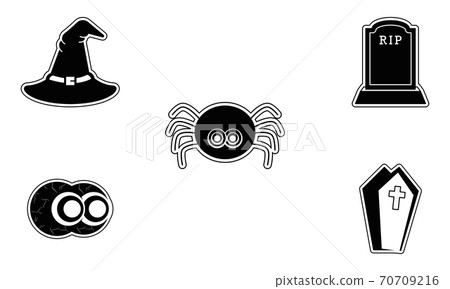 Set of halloween icons Set of halloween icons 70709216