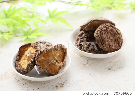 Log dried shiitake mushrooms (Kashin) Log dried shiitake mushrooms (Kashin) 70709669