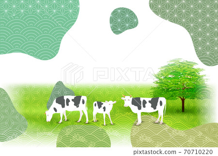 Japanese New Year's card Zodiac background 70710220