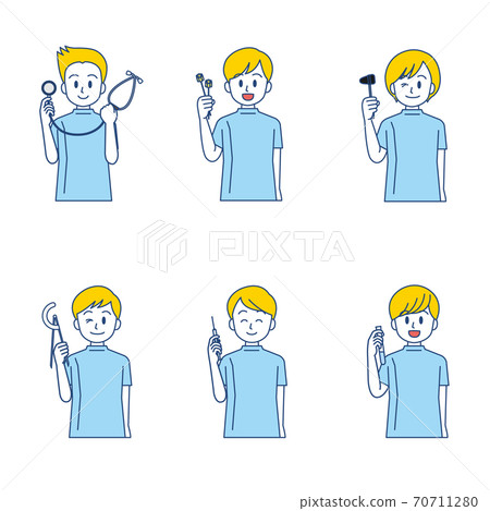 Medical male simple color 13 Medical male simple color 13 70711280