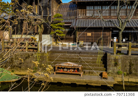 Sawara, a watertown town under the blue sky 70711308