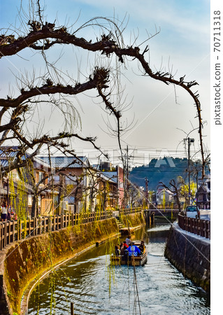 Sawara, a watertown town under the blue sky 70711318